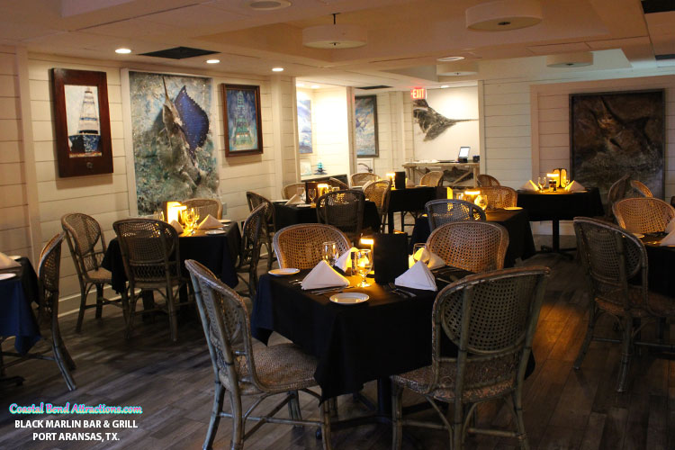 Black Marlin Restaurant in Port Aransas, Texas.