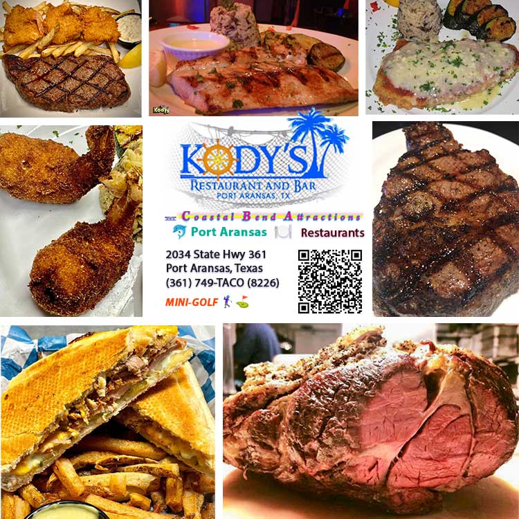 Kodys Seafood Restaurant in Port Aransas, Texas