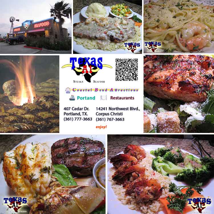 Texas A1 Steaks & Seafood Texas A1 Steaks & Seafood in Portland and Corpus Christi